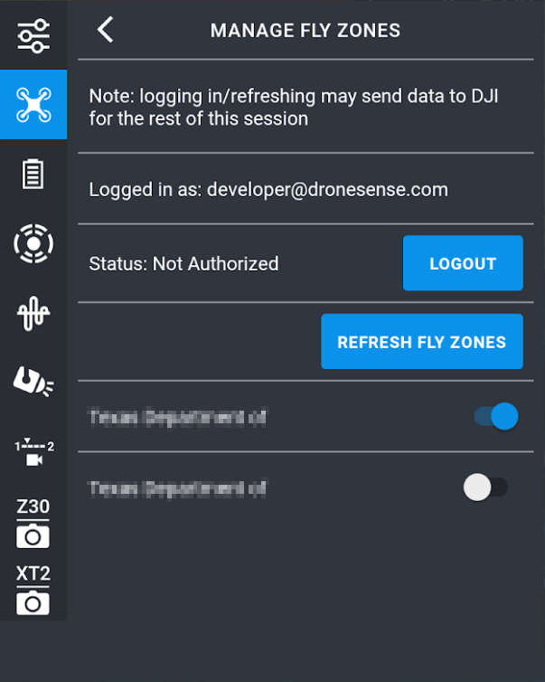 QEP: Fly Zones Unlocks in DroneSense Mobile – DroneSense Support