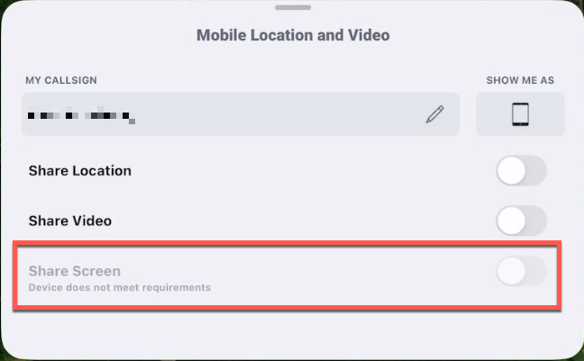 Device does not meet requirements