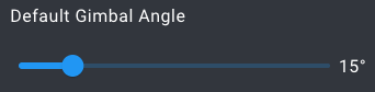 Default Gimbal Angle