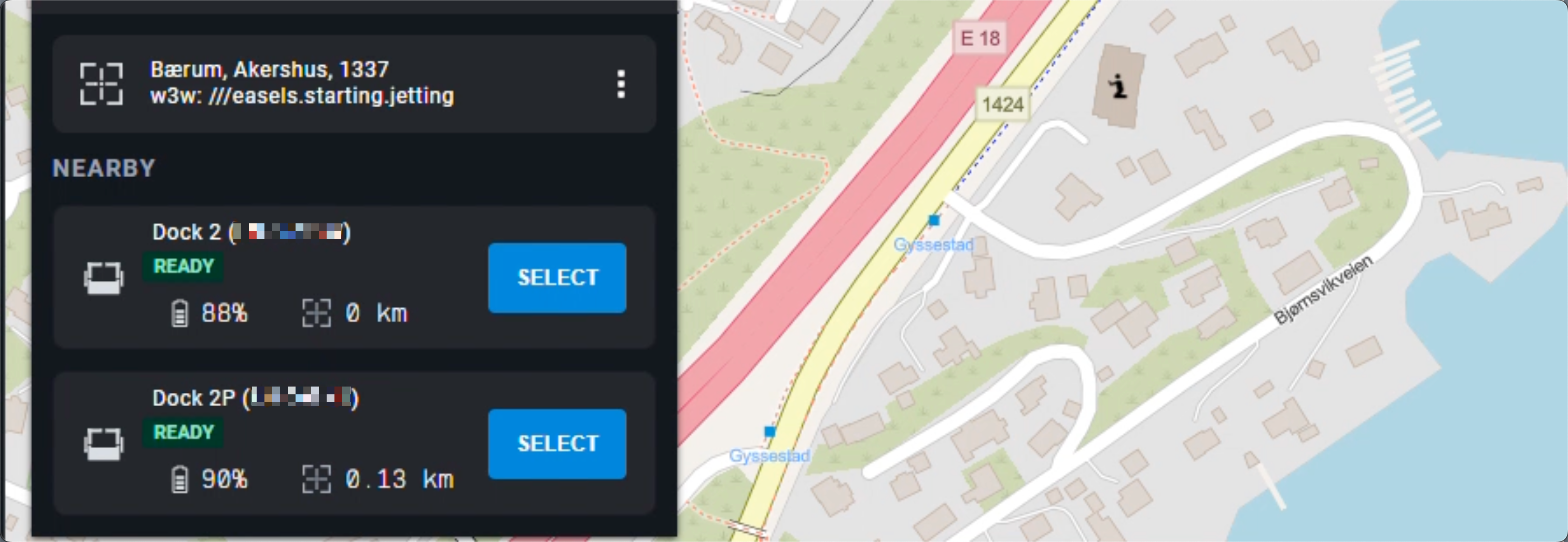 Multiple docks per site