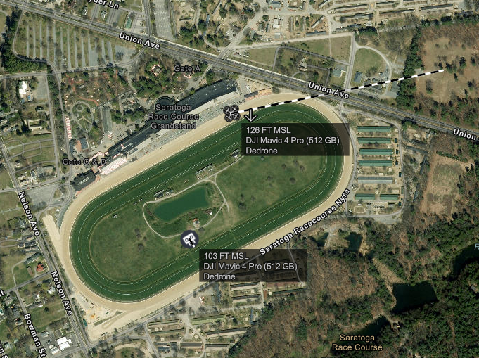 Operations Hub map with drone detection