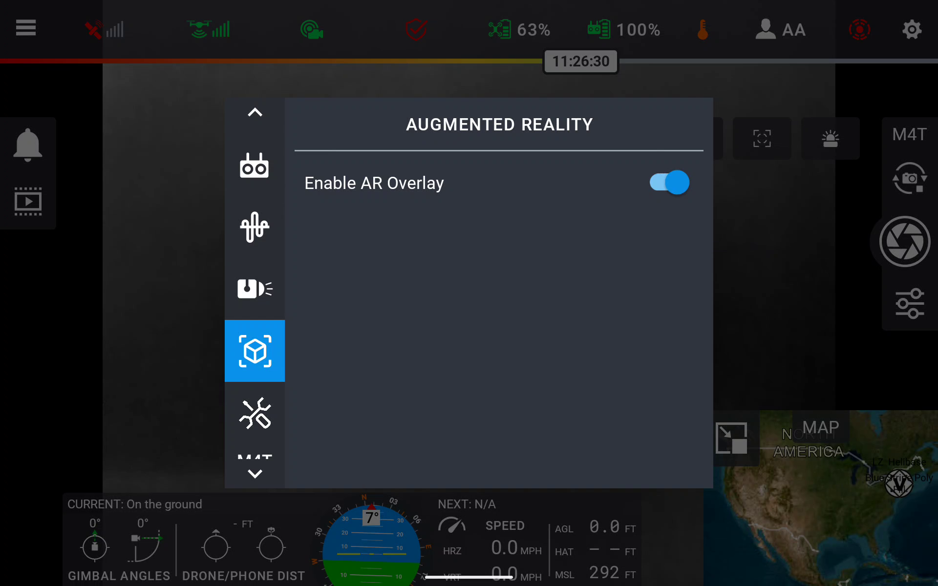 Enable AR Overlay setting