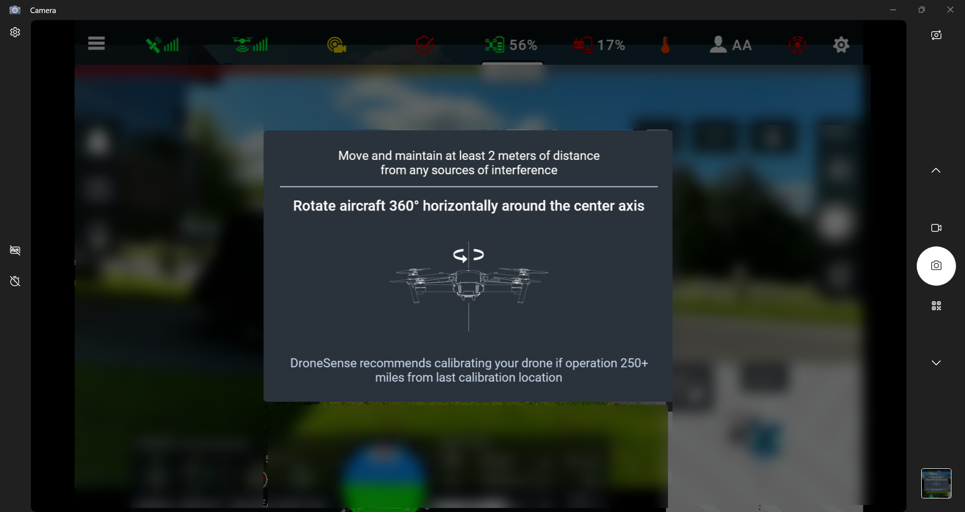 Old Compass Calibration screen