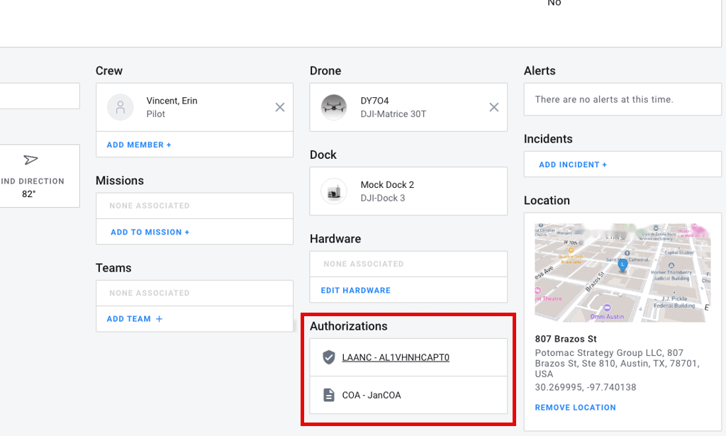 Flight Record Authorization Details