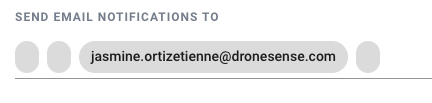 Notification recipients with blanks